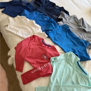 Vineyard Vines Boys' Long Sleeve Tees in Navy, Blue, White, Red, Mint, Gray